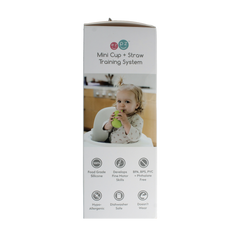 ezpz Mini cup met rietje training system sage 1.00 Stuks
