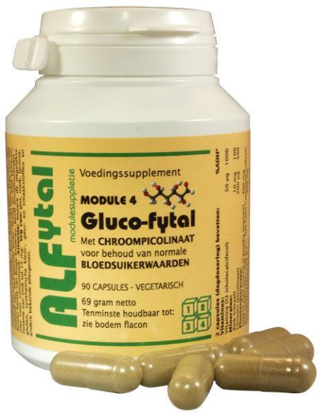 Alfytal Gluco-fytal bloedsuikerformule 90 Vegetarische capsules