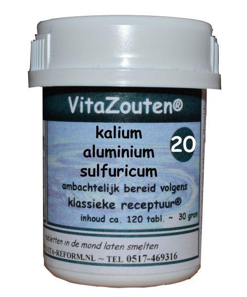 Vitazouten Kalium aluminium sulfuricum VitaZout nr. 20 120 Tabletten