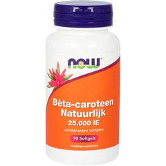 NOW Beta caroteen natuurlijk 90 Softgels