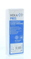 Hekapres Hydrofiel gaaskompres 5 x 5 niet steriel 100 Stuks