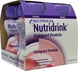 Nutridrink Compact proteine aardbei 125ml 4 Stuks