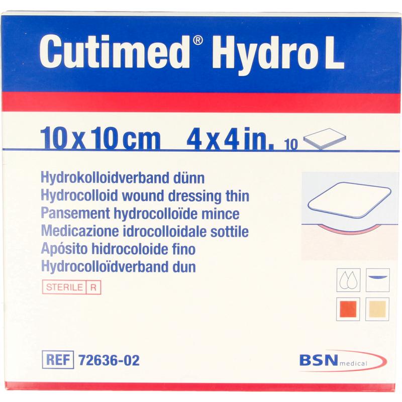 Cutimed Hydro L 10 x 10cm 10.00 Stuks