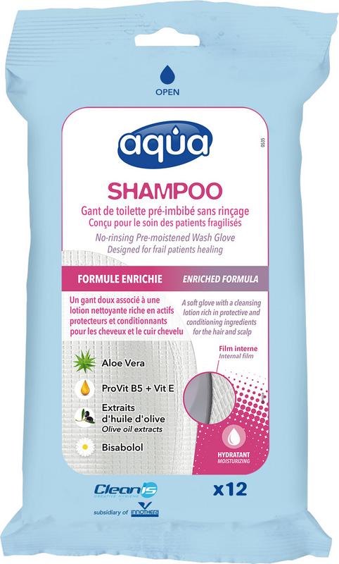 Aqua Washandjes shampoo 12.00 Stuks