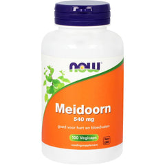 NOW Meidoorn 540mg 100.00 Vegetarische capsules