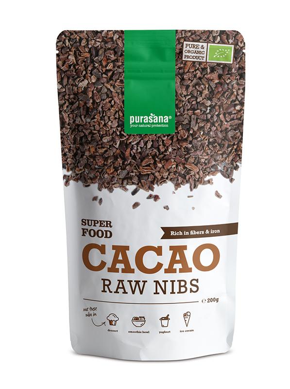 Purasana Cacao nibs vegan bio 200.00 Gram