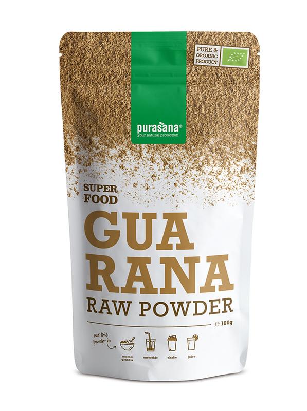 Purasana Guarana poeder vegan bio 100.00 Gram