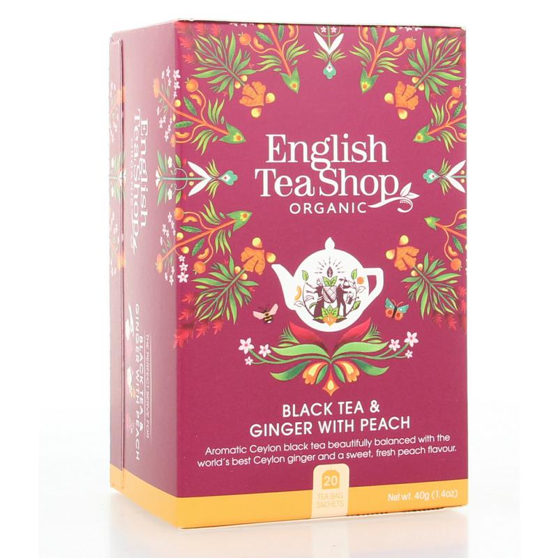 English Tea Shop Ginger peach bio 20 Zakjes