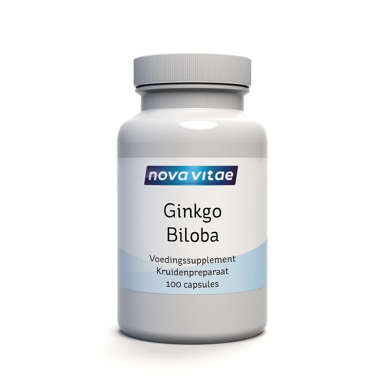 Nova Vitae Ginkgo biloba extract 120 mg 100 Vegetarische capsules