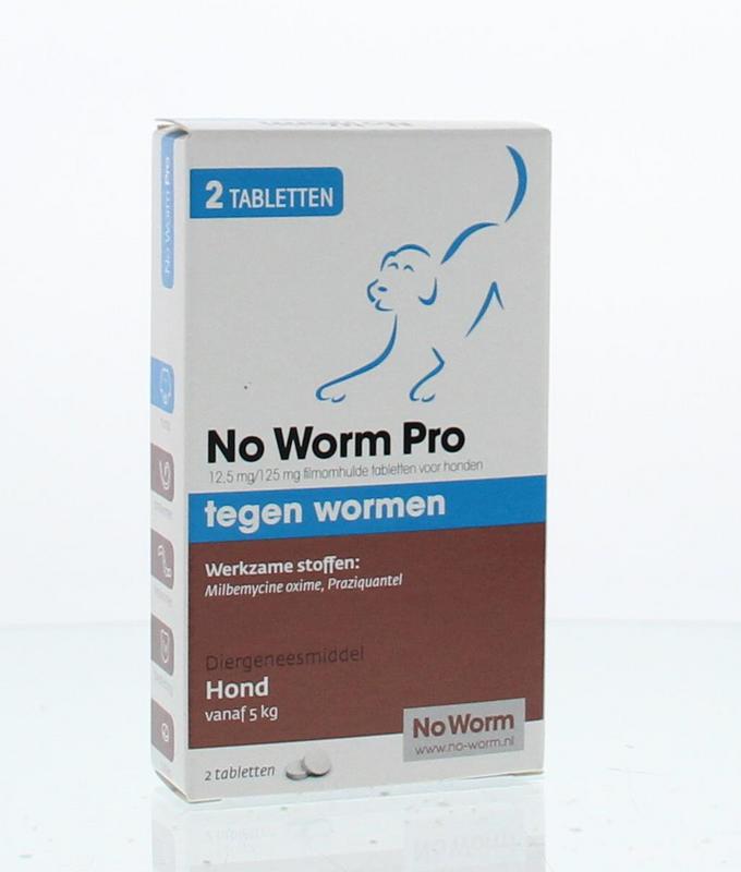 Exil No worm pro hond M 2 Stuks