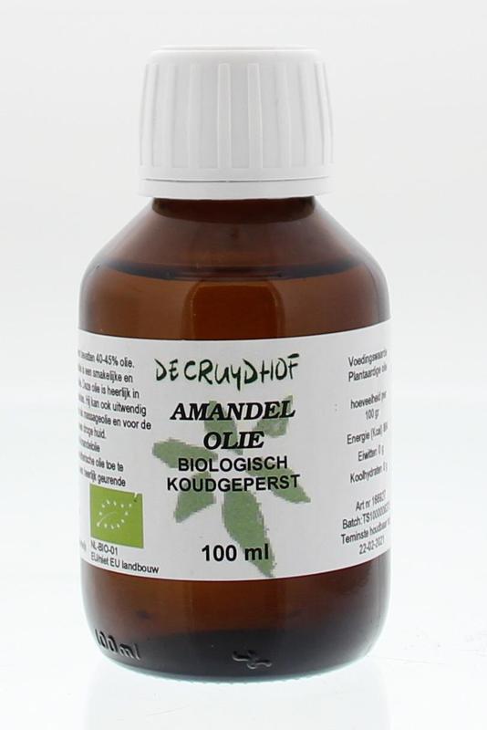 Cruydhof Amandelolie koudgeperst bio 100.00 Milliliter