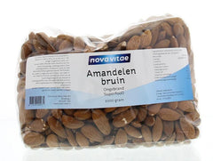 Nova Vitae Amandelen bruin ongebrand raw 1.00 Kilogram
