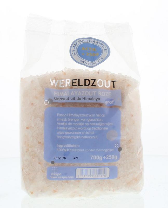 Esspo Himalayazout roze grof 700gr + 250gr 950 Gram
