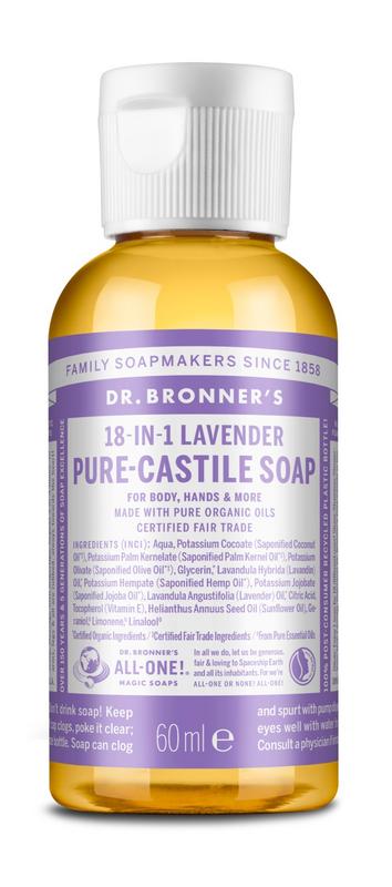 Dr Bronners Liquid soap lavendel 60.00 Milliliter