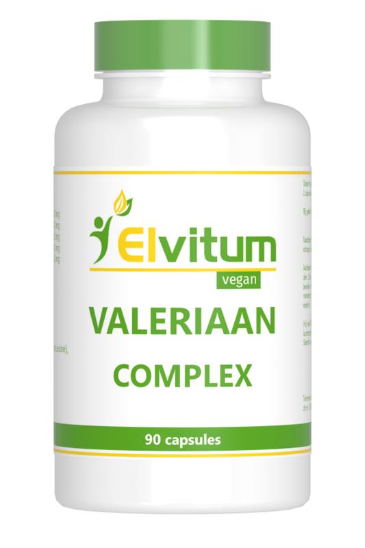 Elvitum Valeriaan complex 90 Vegetarische capsules