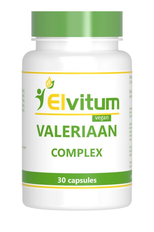 Elvitum Valeriaan complex 30 Vegetarische capsules