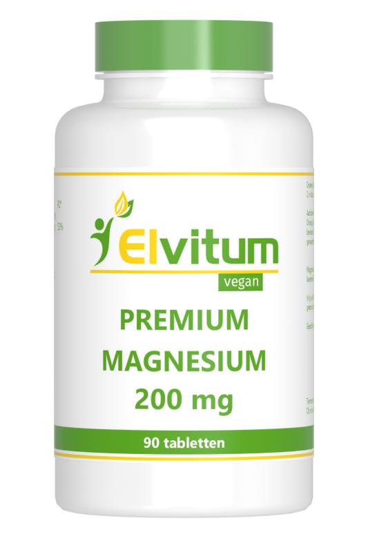 Elvitum Premium magnesium 200mg 90.00 Tabletten