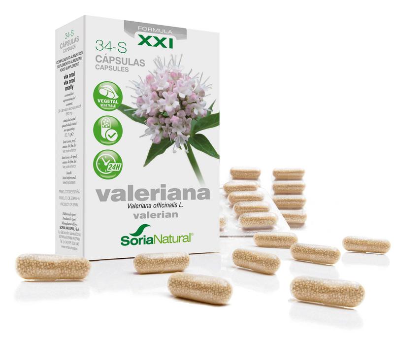 Soria Natural 34- S Valeriana XXI 30 Capsules
