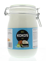 Hanoju Kokosolie geurloos beugelglas bio 1 Liter