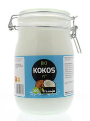 Hanoju Kokosolie geurloos beugelglas bio 1 Liter