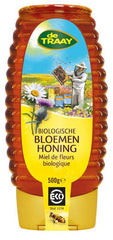 Traay Bloemenhoning vloeibaar knijpfles bio 500 Gram