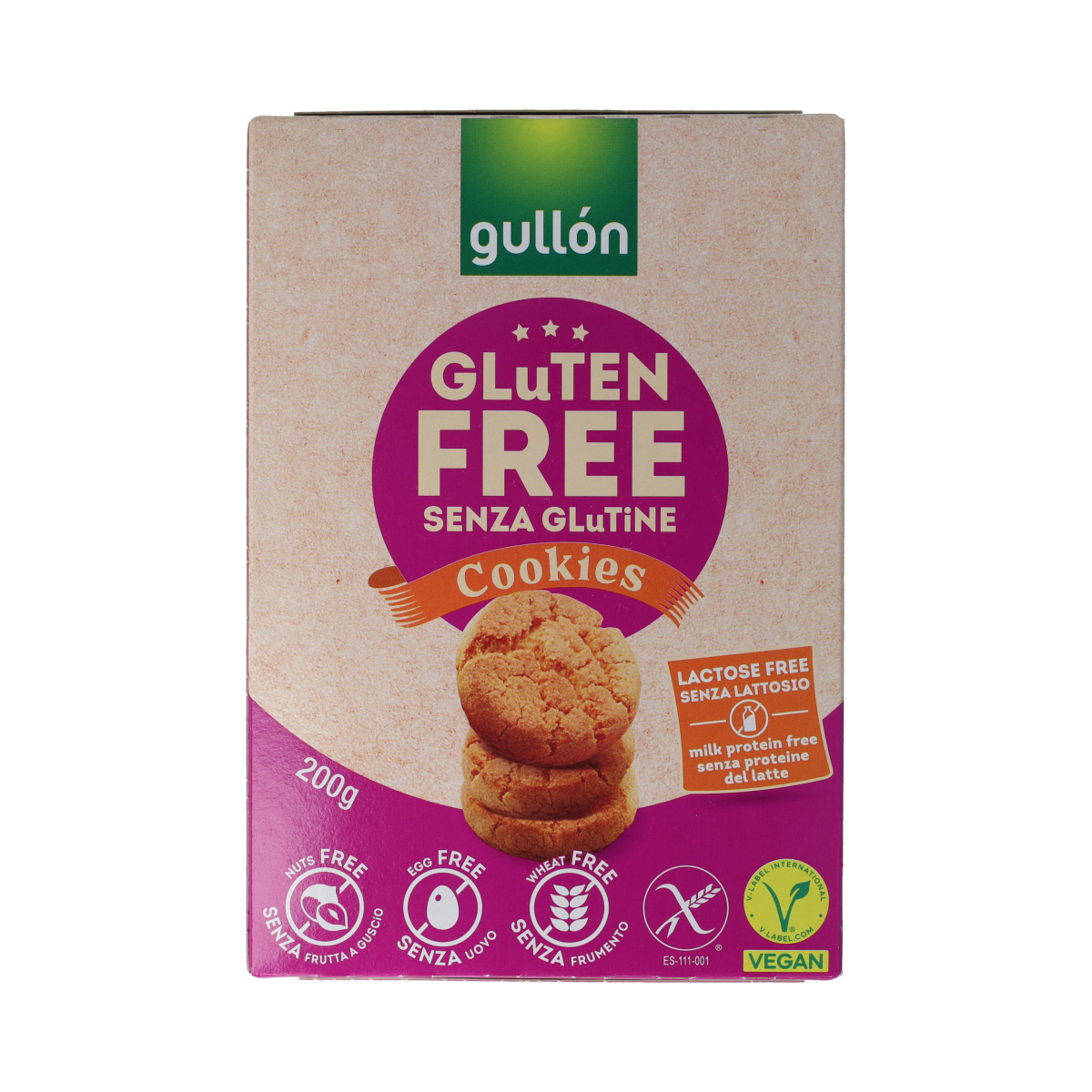 Gullon Cookies glutenvrij 200.00 Gram
