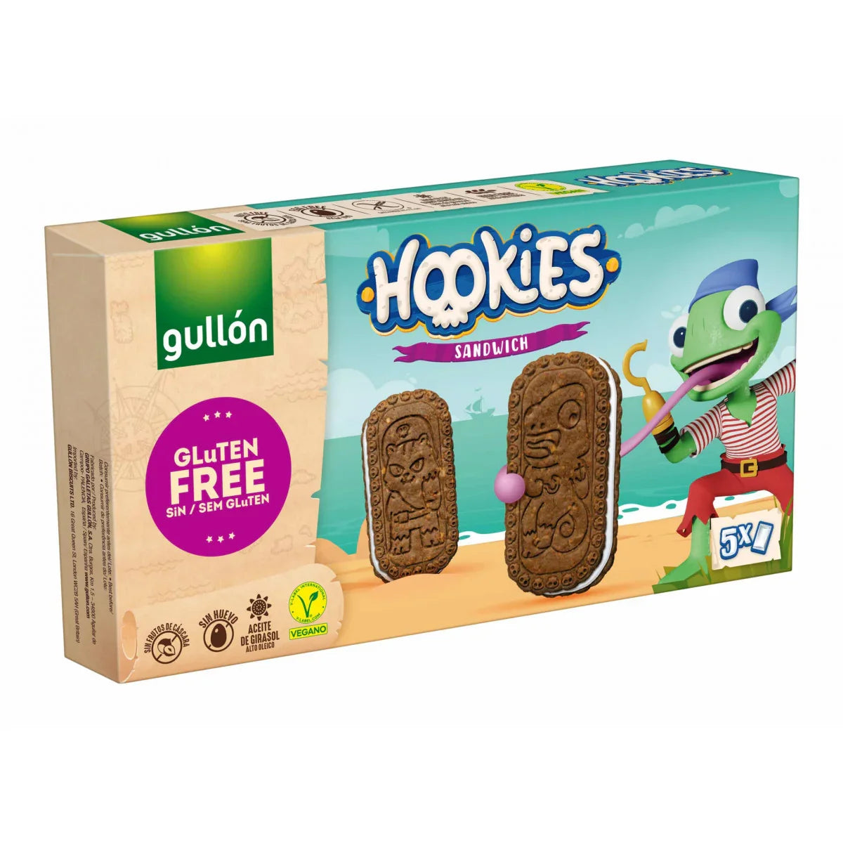 Gullon Hookies sandwich cookies glutenvrij 230 Gram
