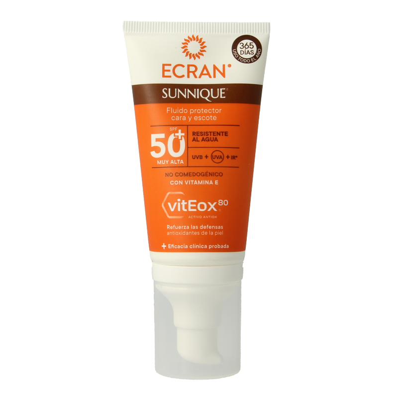 Ecran Sun gezichtscreme 24h SPF50+ 50 Milliliter