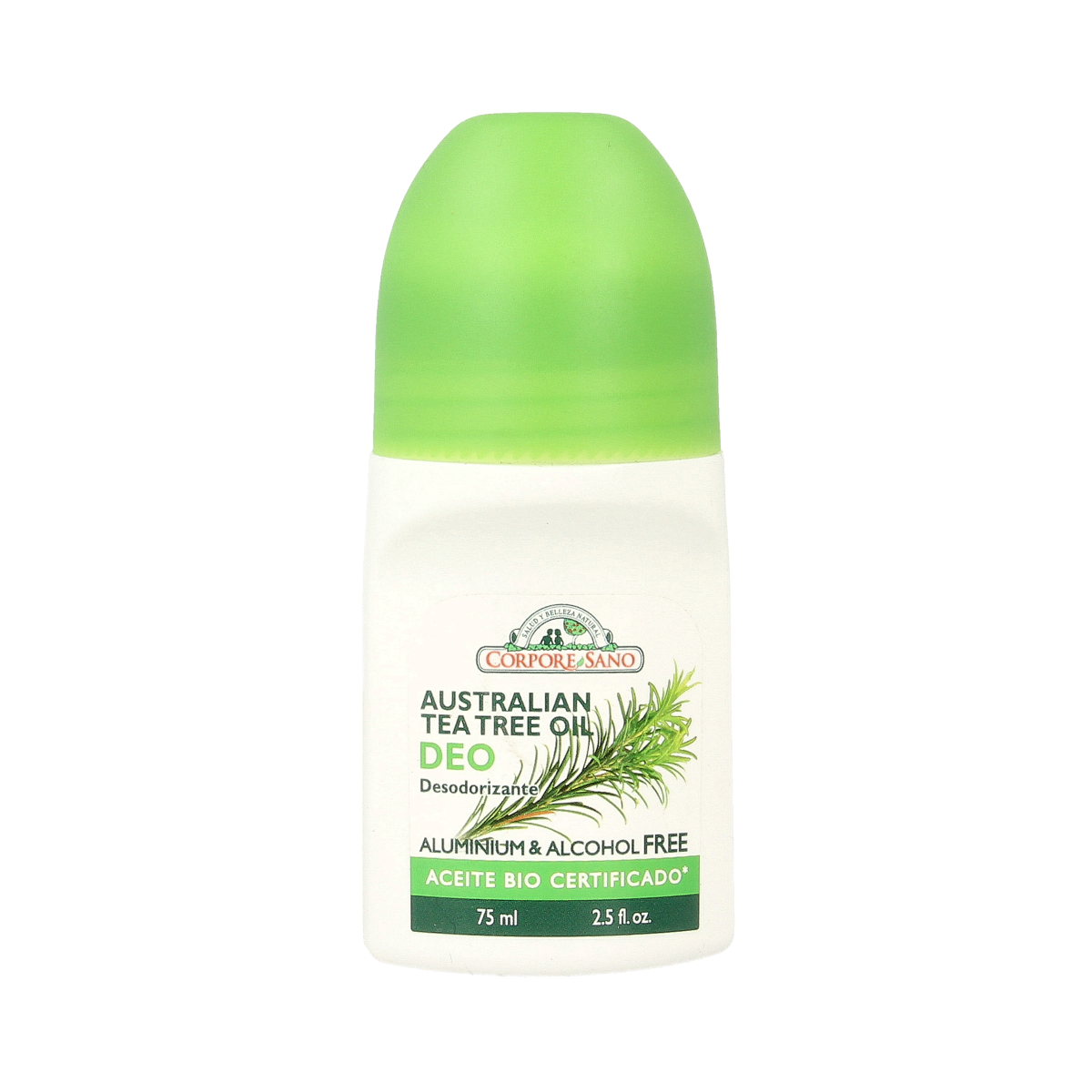 Corpore Sano Deodorant roller tea tree 75.00 Milliliter