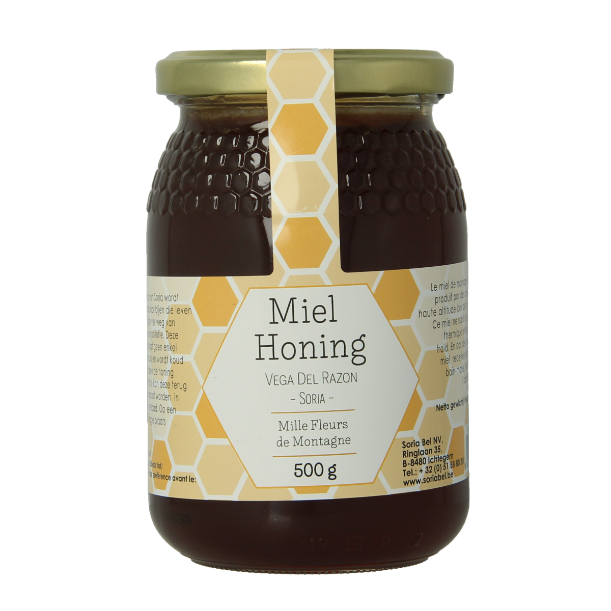 Soria Natural Honing berghoning miel aromatica 500.00 Gram