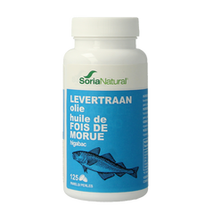 Soria Natural Higabac levertraanolie 125 Softgels