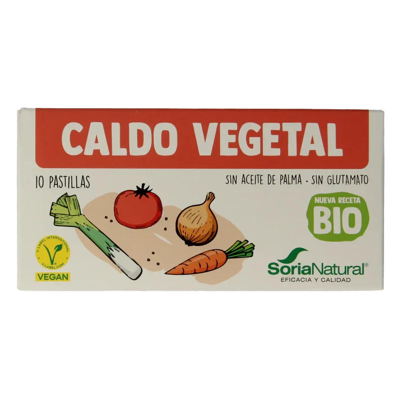 Soria Natural Bouillonblokjes plantaardig bio 10 Stuks