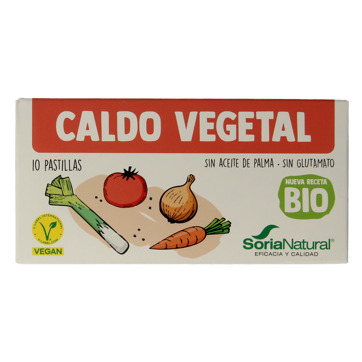 Soria Natural Bouillonblokjes plantaardig bio 10.00 Stuks