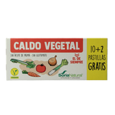 Soria Natural Bouillonblokjes vegan glutenvrij 10 + 2 gratis 12 Stuks