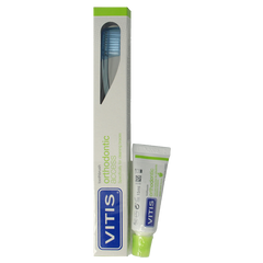 Vitis Orthodontic access borstel met sample tandpasta 1 Set