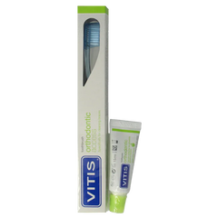 Vitis Orthodontic access borstel met sample tandpasta 1 Set