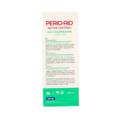 Perio Aid Active Control mondspoelmiddel 0.05% CHX 500 Milliliter