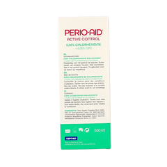Perio Aid Active Control mondspoelmiddel 0.05% CHX 500 Milliliter