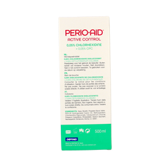 Perio Aid Active Control mondspoelmiddel 0.05% CHX 500.00 Milliliter