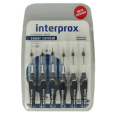 Interprox Super ragers conical donker blauw 6 Stuks
