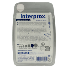 Interprox Super ragers conical donker blauw 6 Stuks