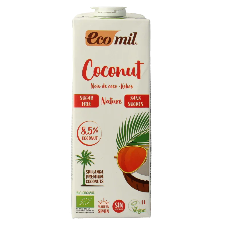Ecomil Kokosmelk naturel bio 1.00 Liter