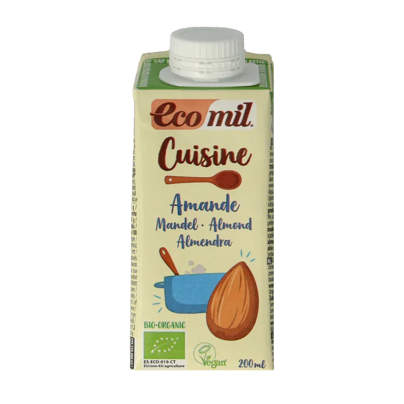 Ecomil Cuisine amandel bio 200.00 Milliliter