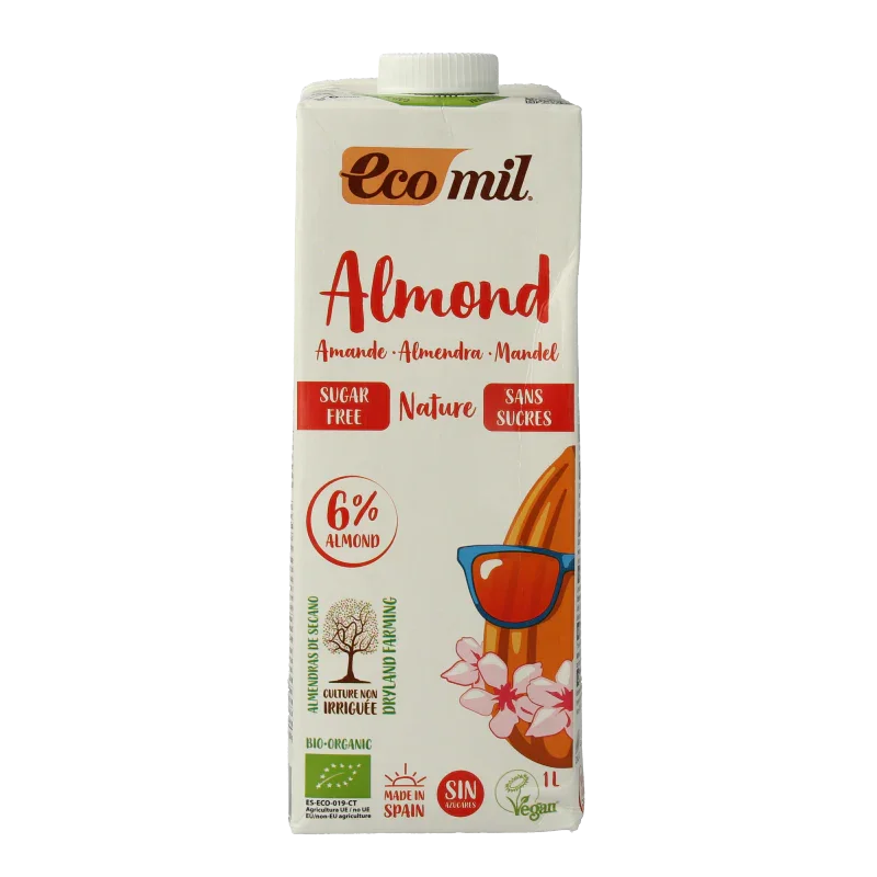 Ecomil Amandeldrank naturel suikervrij bio 1 Liter