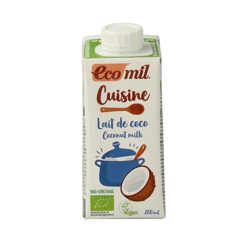 Ecomil Kokosmelk cuisine bio 200 Milliliter