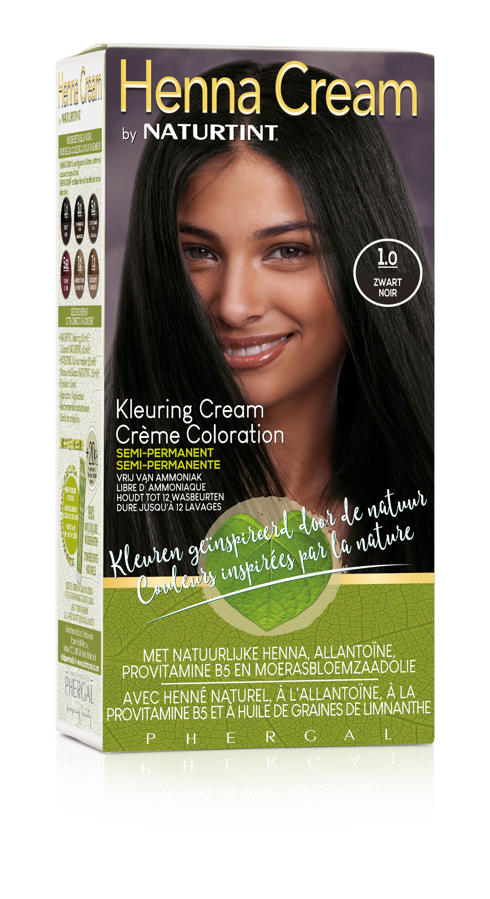 Naturtint Henna cream 1.0 zwart 110 Milliliter