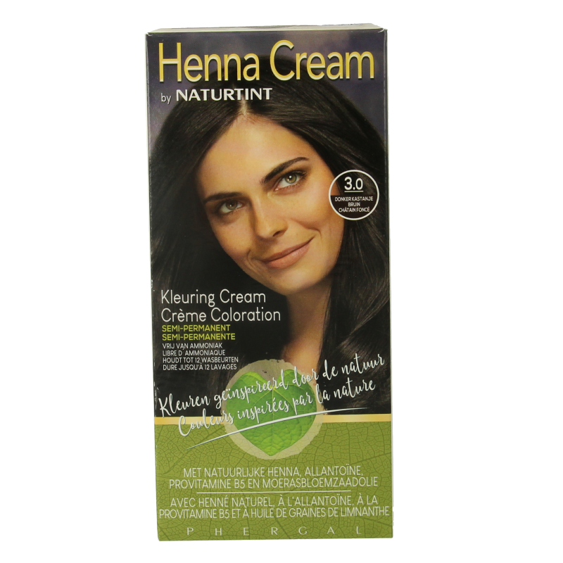 Naturtint Henna cream 3.0 dronker kastanje bruin 110 Milliliter