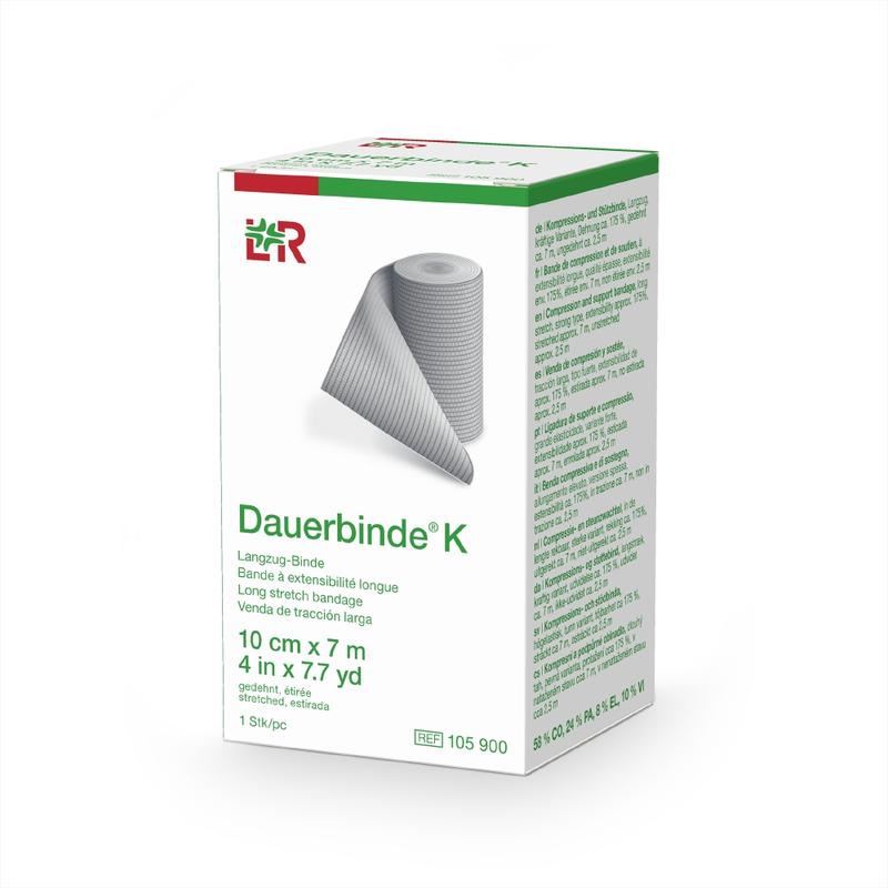 Dauerbinde K elastische zwachtel 7m x 10cm 1.00 Stuks