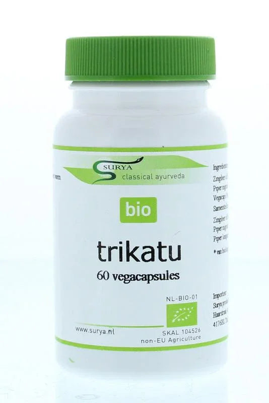 Surya Trikatu bio 60.00 Vegetarische capsules