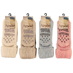 Apollo Slofsok anti slip dame licht 35-38 1 Paar